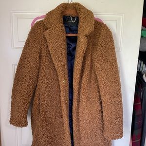 J.Crew Caramel Teddy Coat